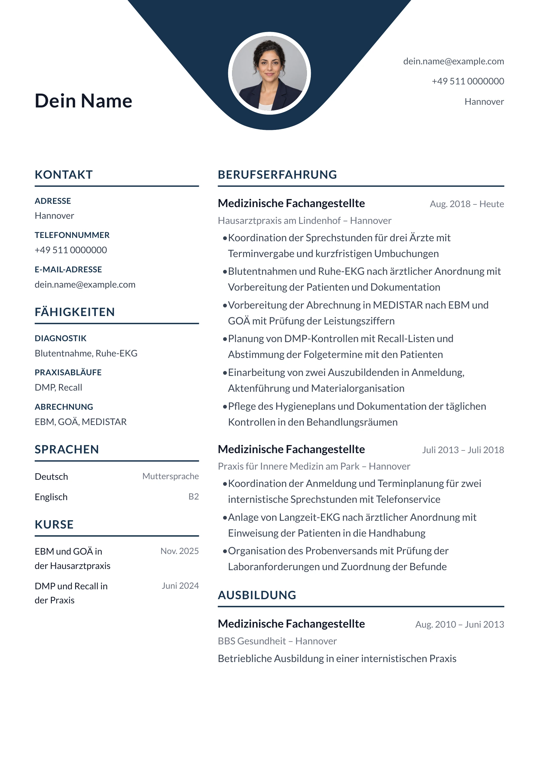 MFA – allgemein · Geometrisch zentriert