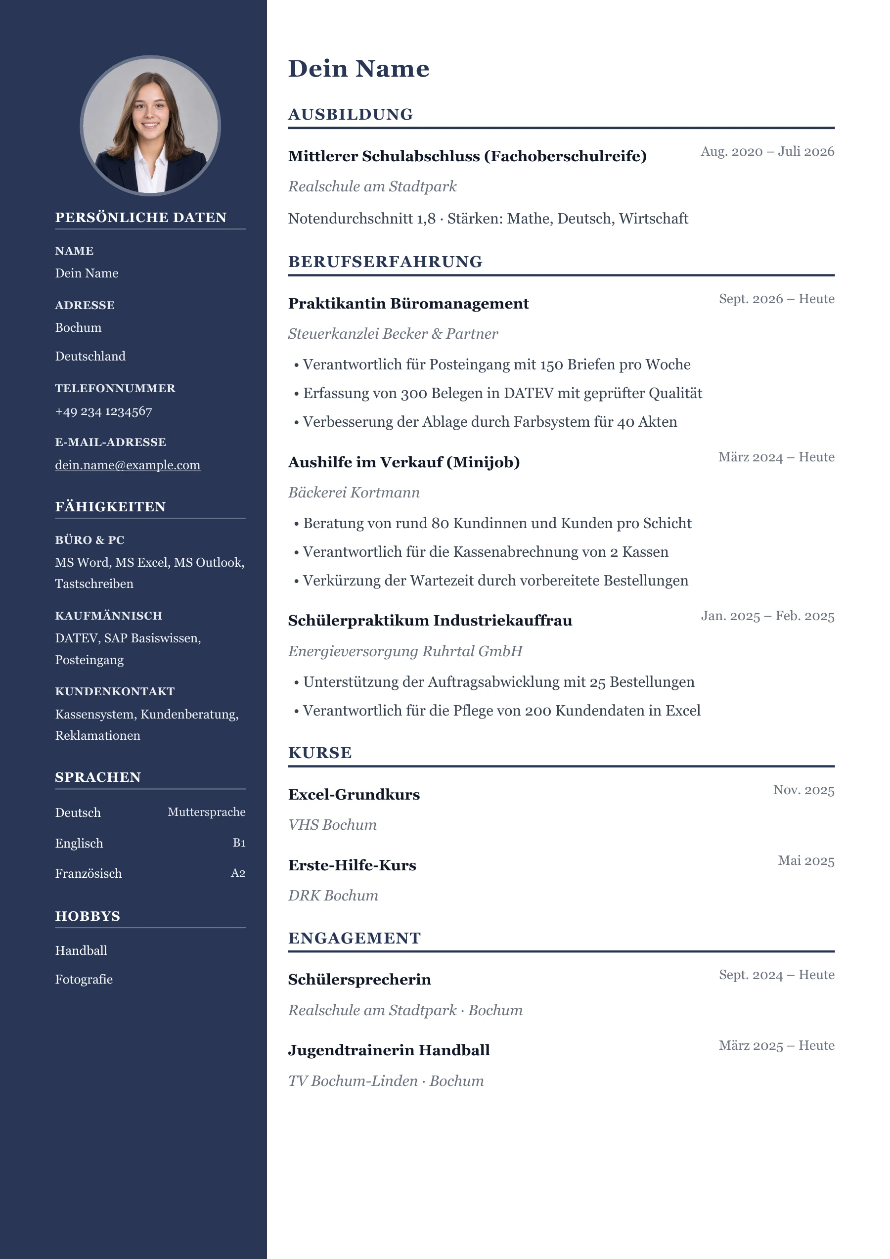 Ausbildung allgemein · Professionell