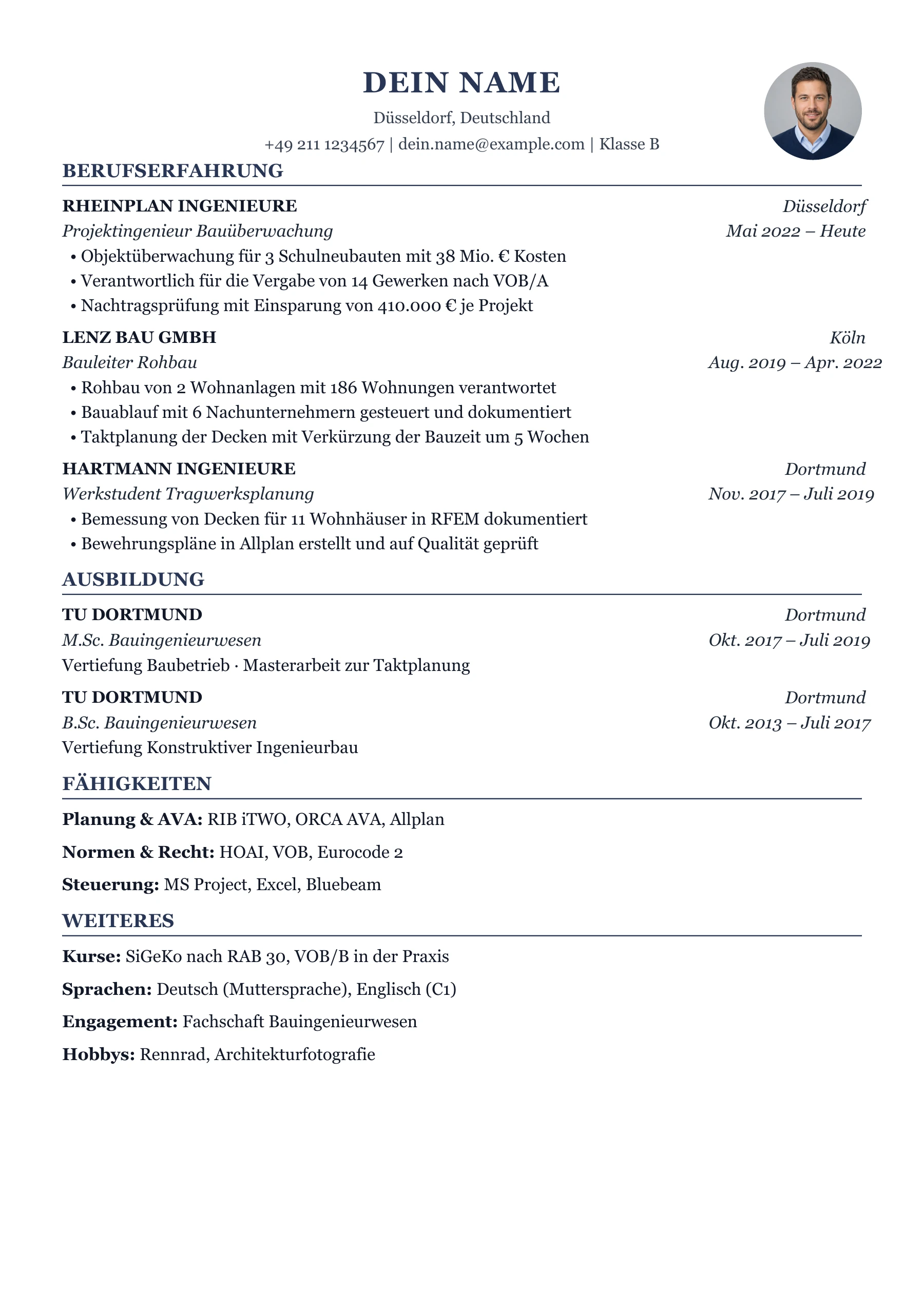 Bauingenieur allgemein · Kompakt