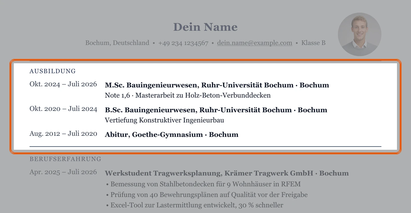 Studium im Muster – Muster Studium & Berufseinstieg