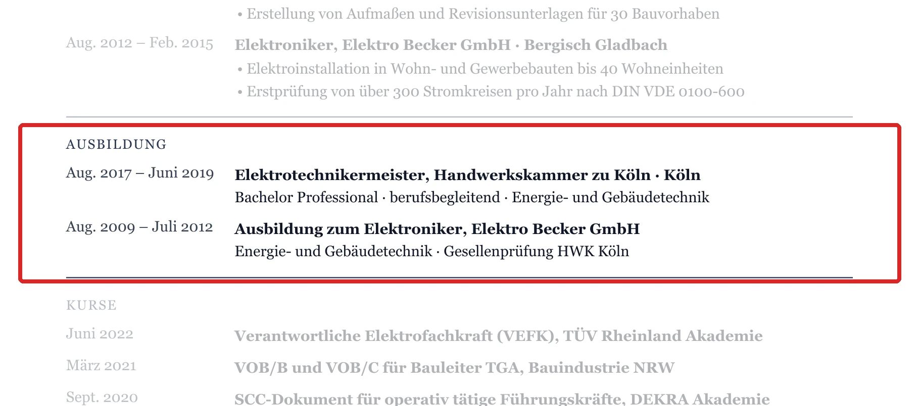 Ausbildung im Muster – TGA & Gebäudetechnik
