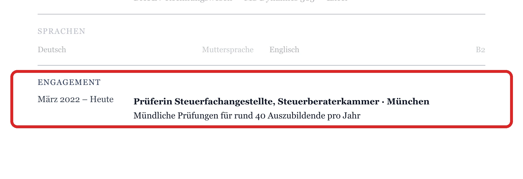 Engagement im Muster – Bilanzbuchhaltung