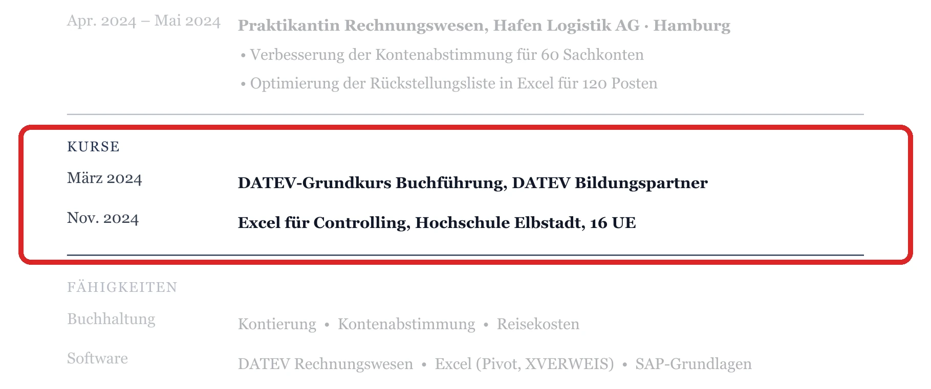 Weiterbildungen im Muster – Studium & Berufseinstieg