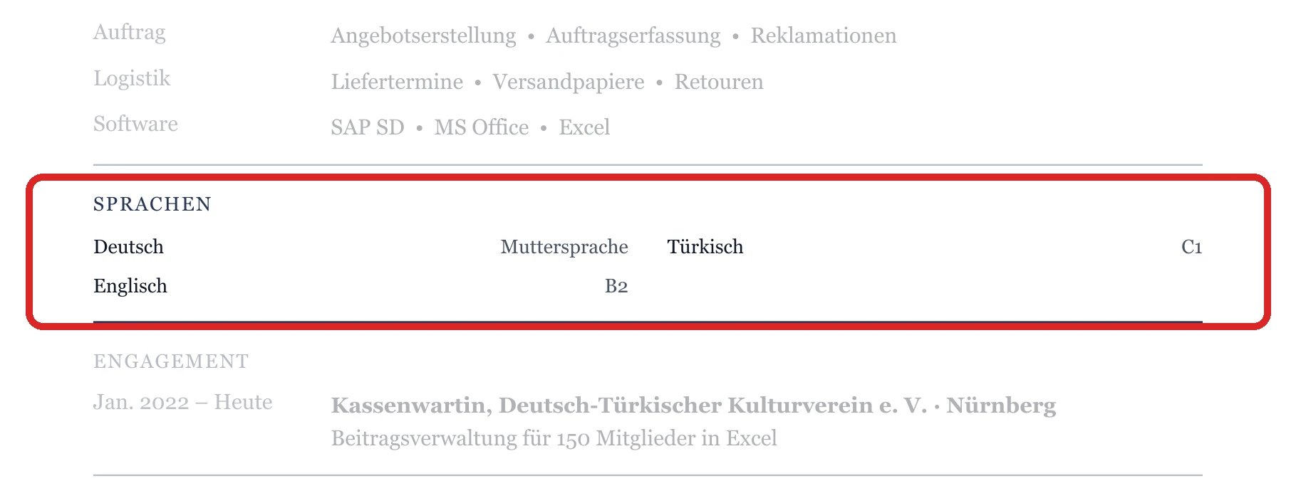 Sprachen im Muster – Auftragsabwicklung & Kundenservice