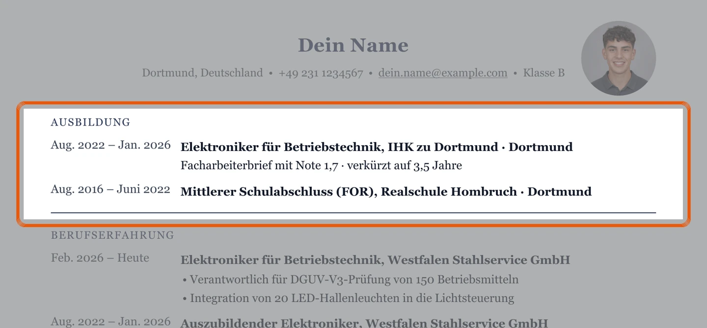 Ausbildung im Muster – Muster Ausbildung & Berufseinstieg