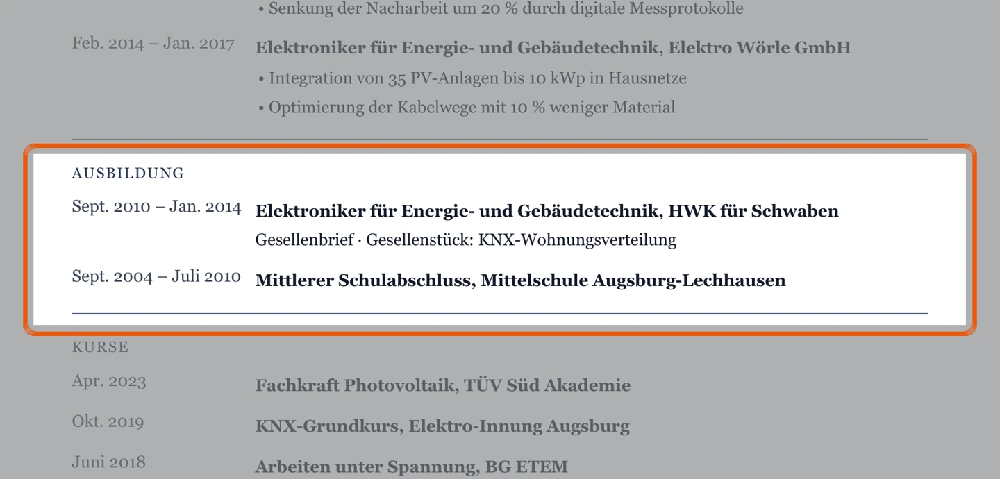 Ausbildung im Muster – Muster Energie- & Gebäudetechnik