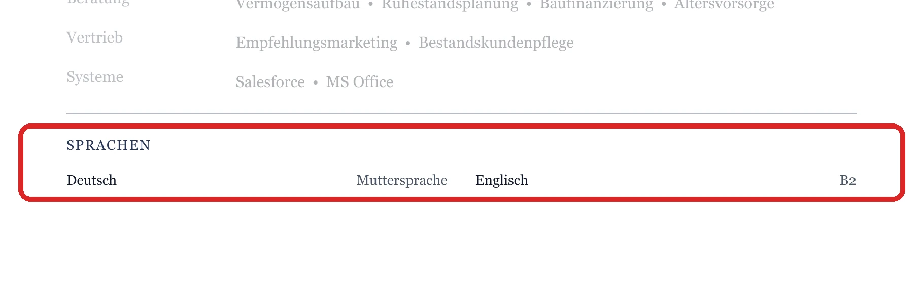 Sprachen im Muster – Finanz- & Vermögensberatung