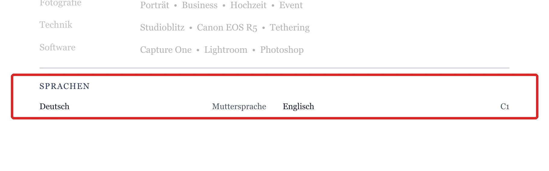 Sprachen im Muster – Fotograf*in – allgemein