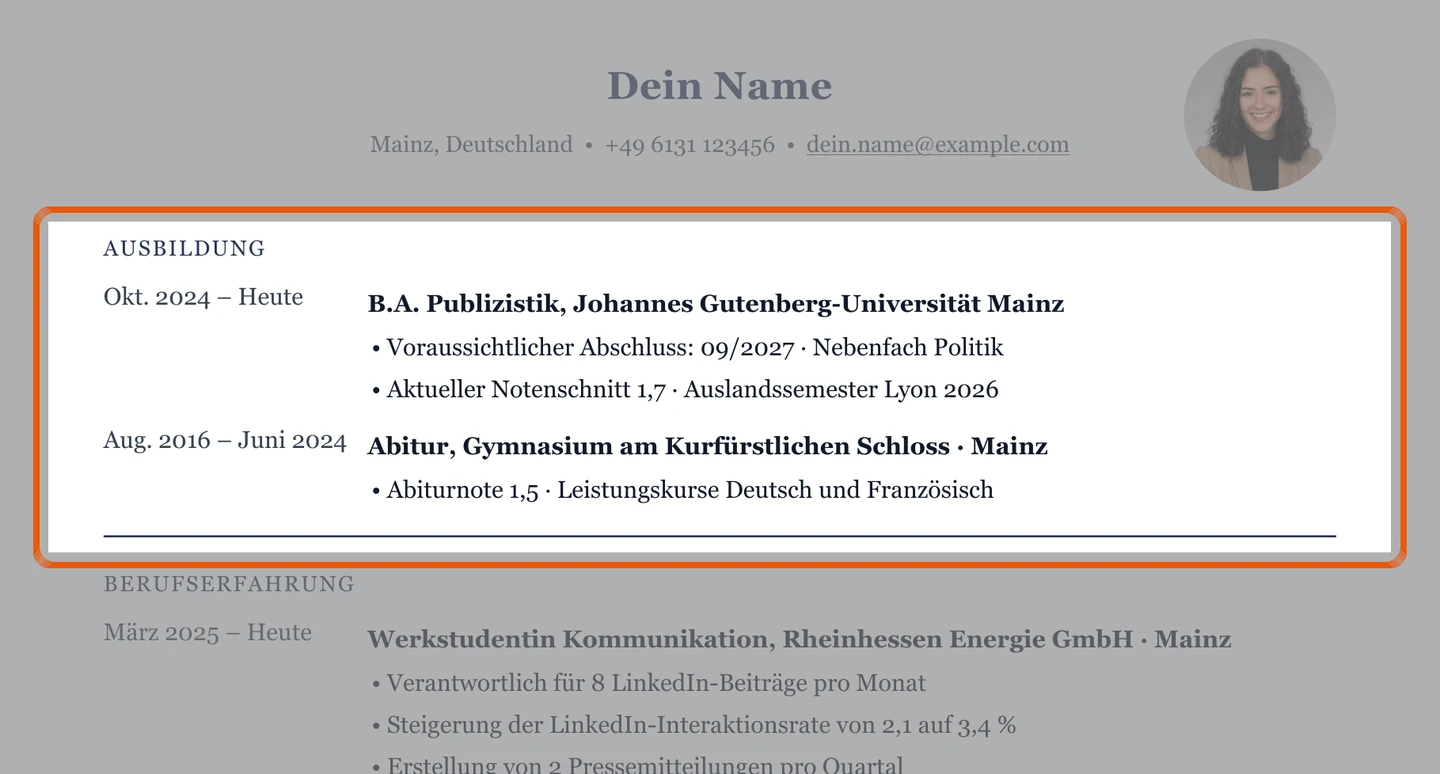 Studium im Muster – Muster Medien & Kommunikation