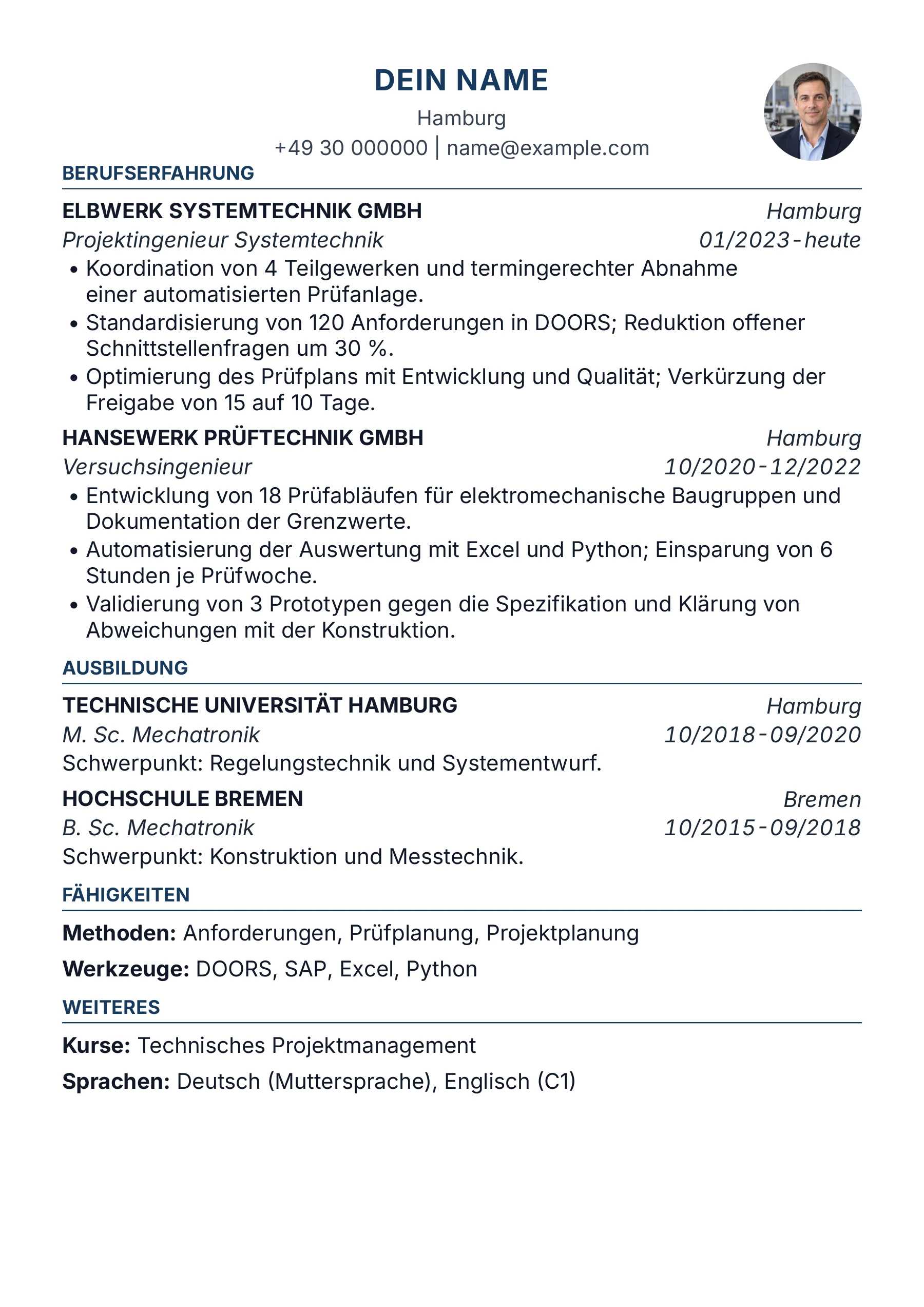 Ingenieur – allgemein · Kompakt