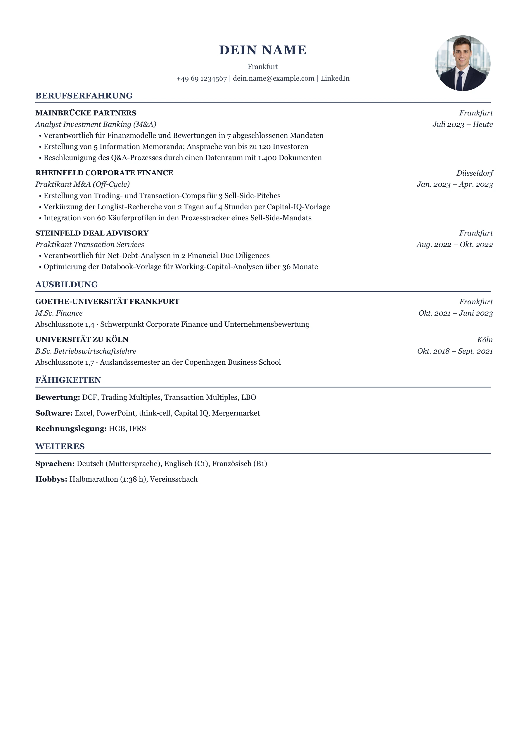 Investment Banking allgemein · Kompakt