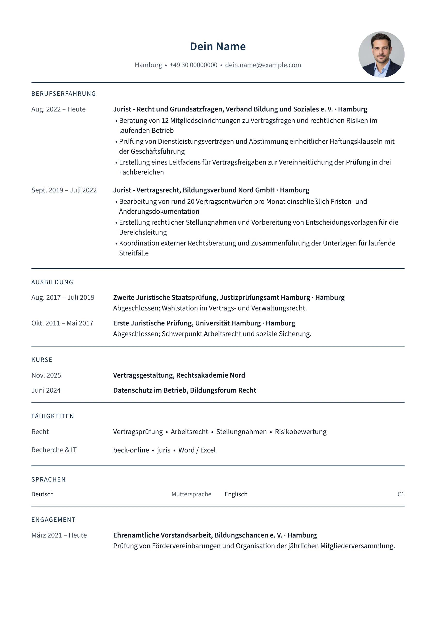 Jurist – allgemein · Klassisch