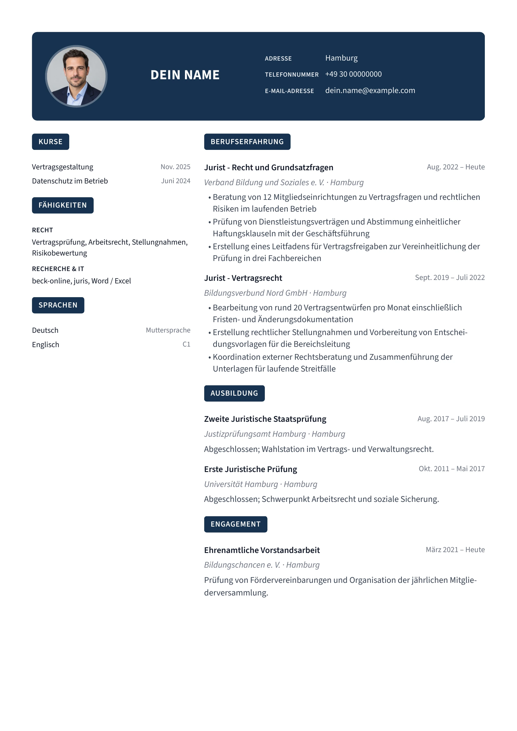 Jurist – allgemein · Modern