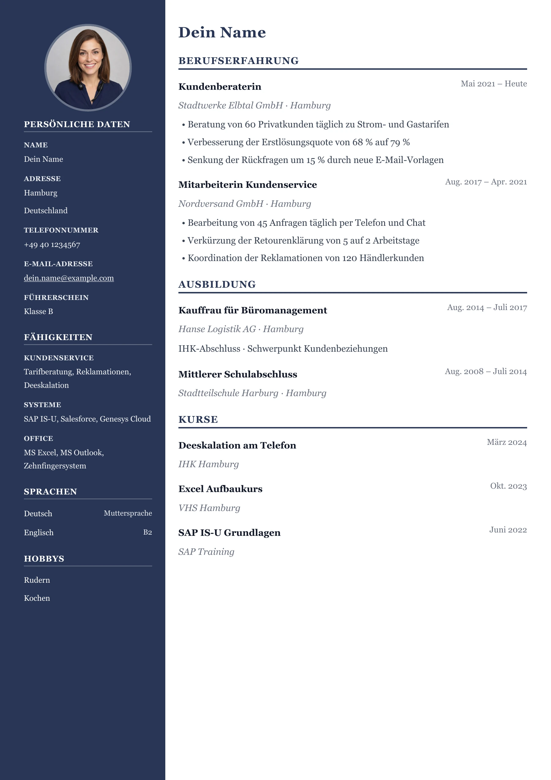 Kundenberater*in allgemein · Professionell