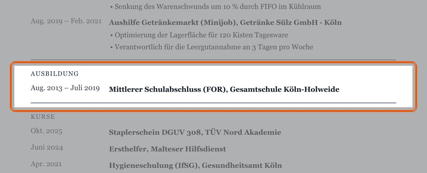 Ausbildung im Muster – Muster Lagerhelfer*in & Quereinstieg