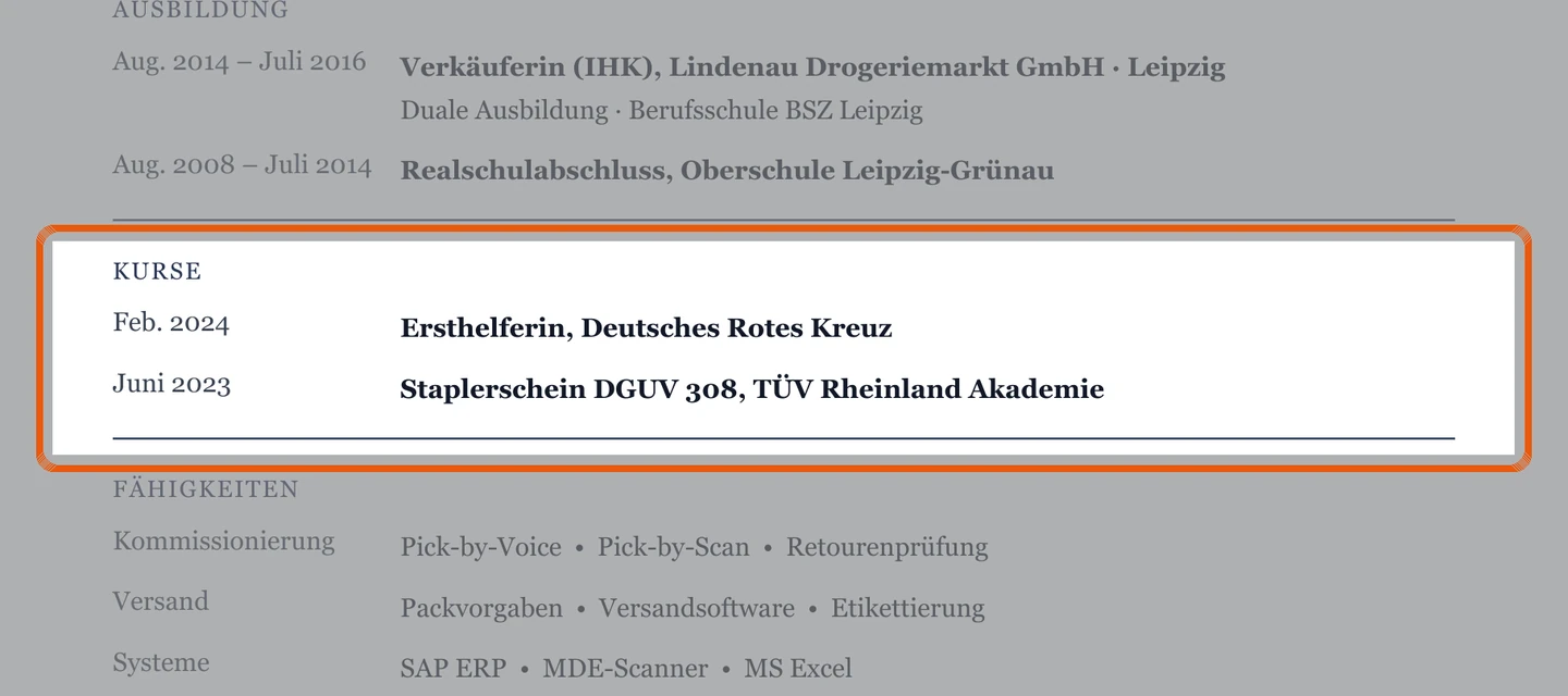 Staplerschein und Weiterbildungen im Muster – Muster Kommissionierung & Versand