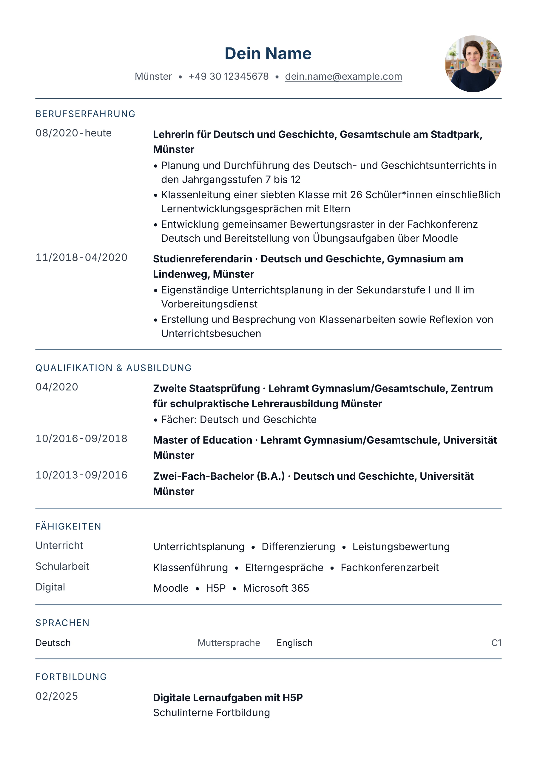 Sekundarstufe I / II · Klassisch