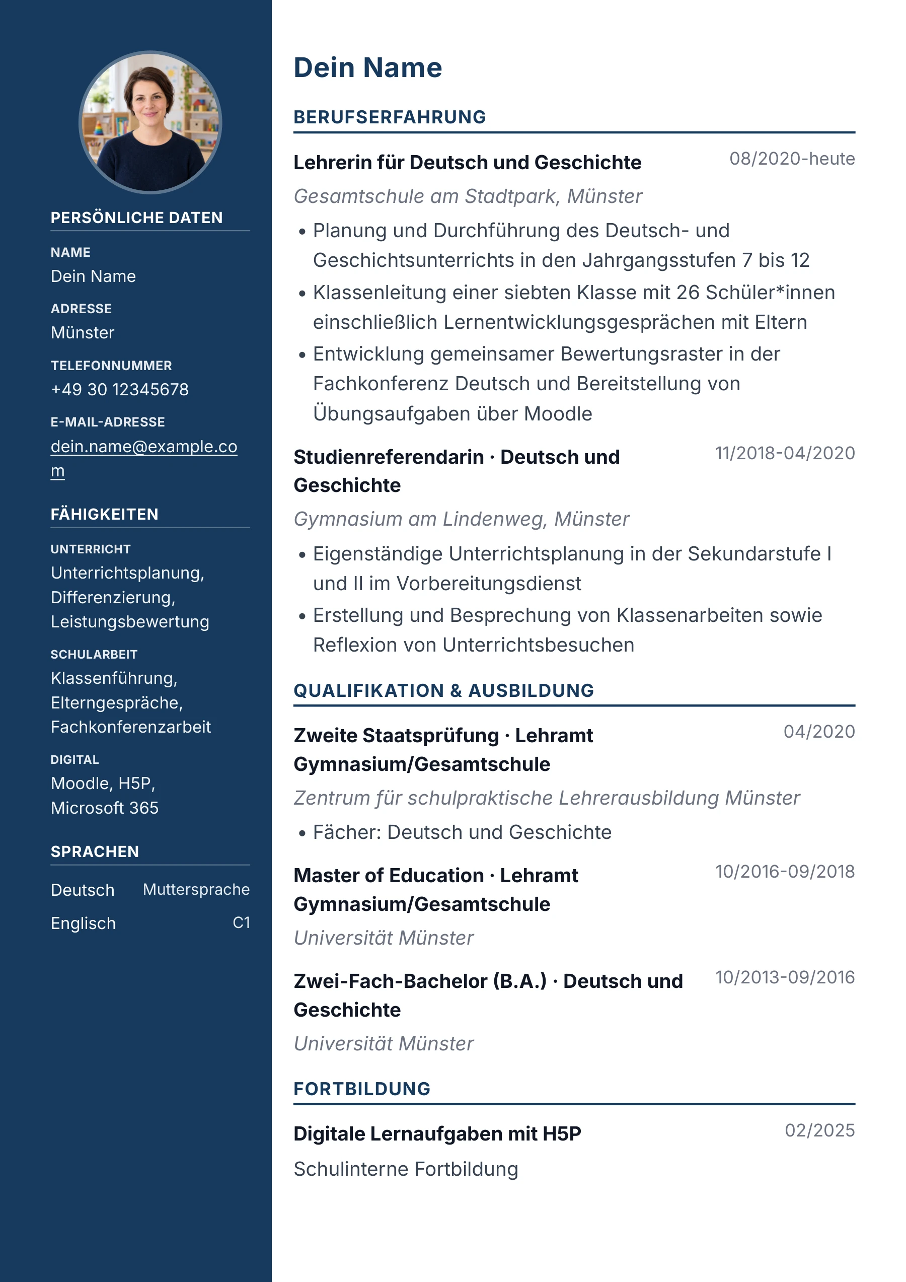 Sekundarstufe I / II · Professionell