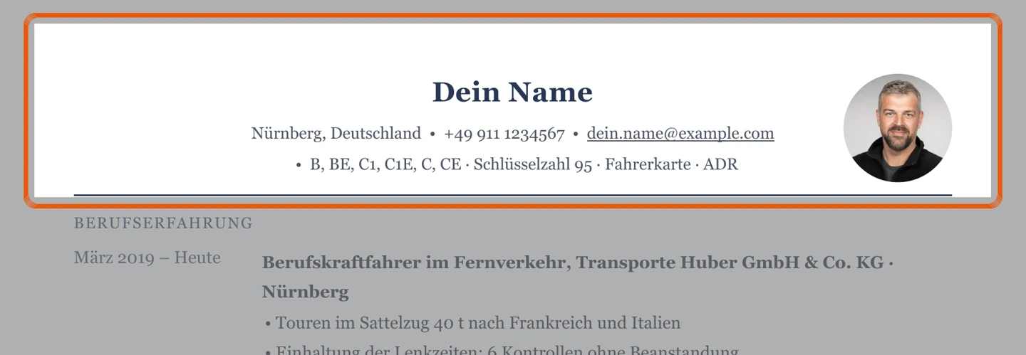 Ausschnitt Muster Fernverkehr & International