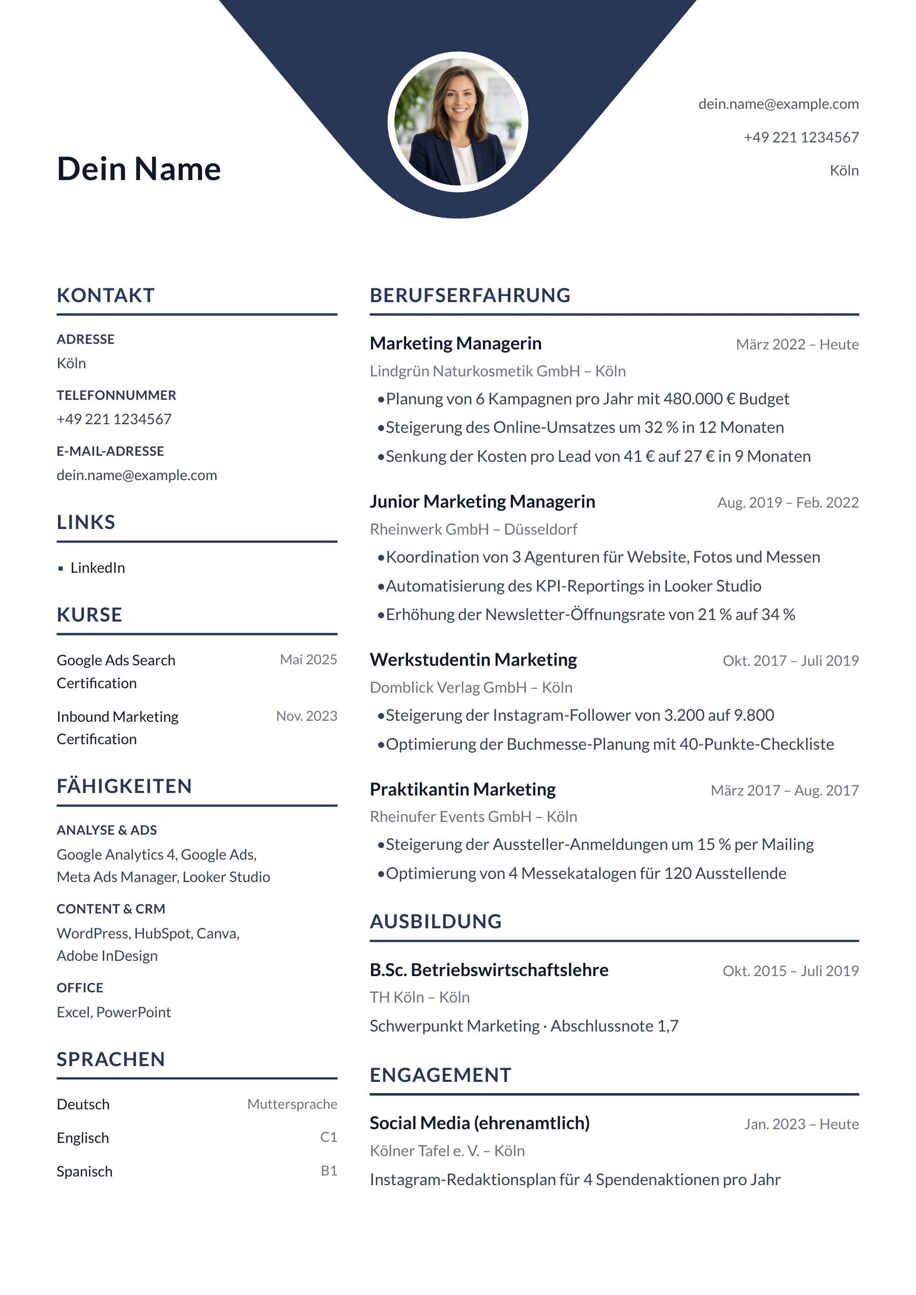 Marketing allgemein · Geometrisch zentriert