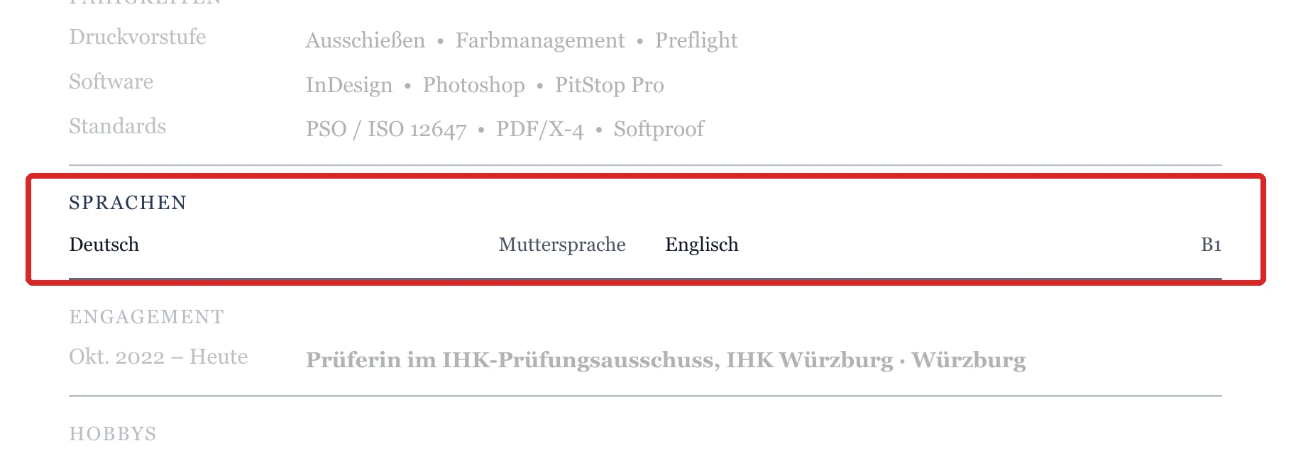 Sprachen im Muster – Print & Druckvorstufe