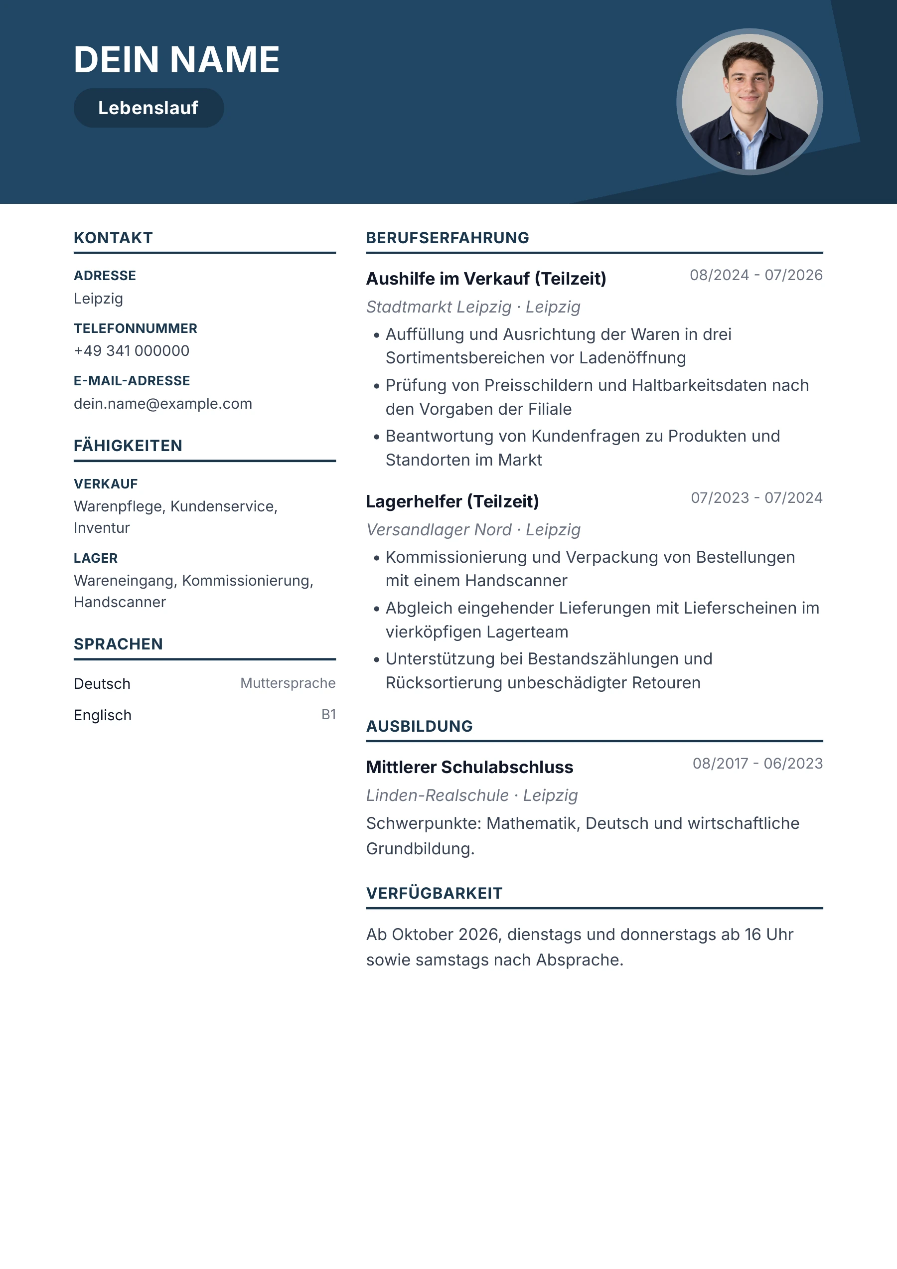 Minijob mit erster Praxis · Geometrisch