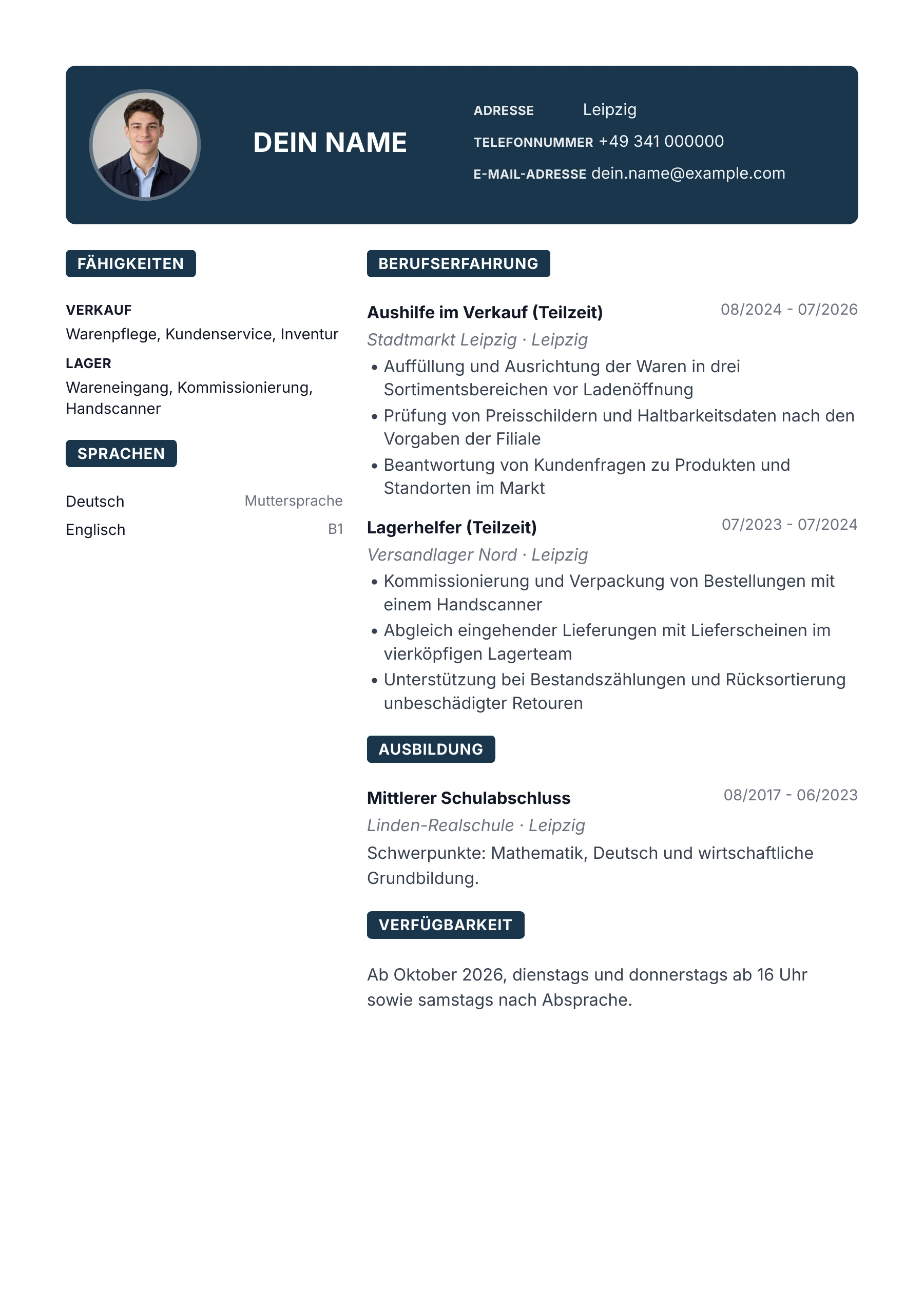 Minijob mit erster Praxis · Modern