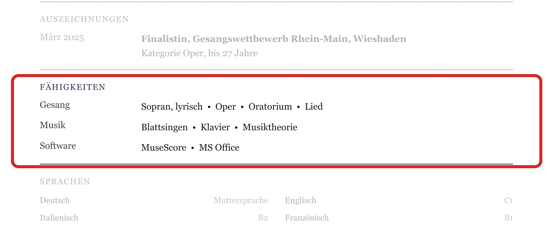 Kenntnisse im Muster – Musikstudium & Berufseinstieg