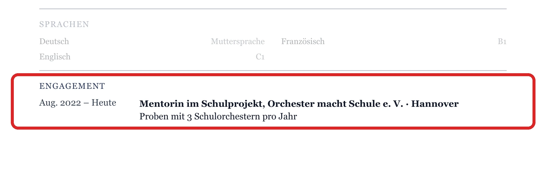 Engagement im Muster – Klassik, Orchester & Kirchenmusik