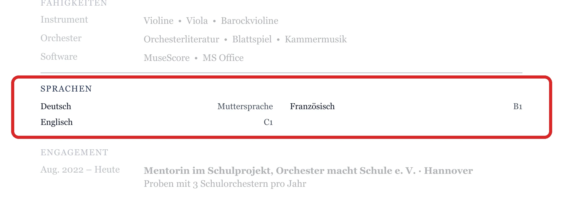 Sprachen im Muster – Klassik, Orchester & Kirchenmusik