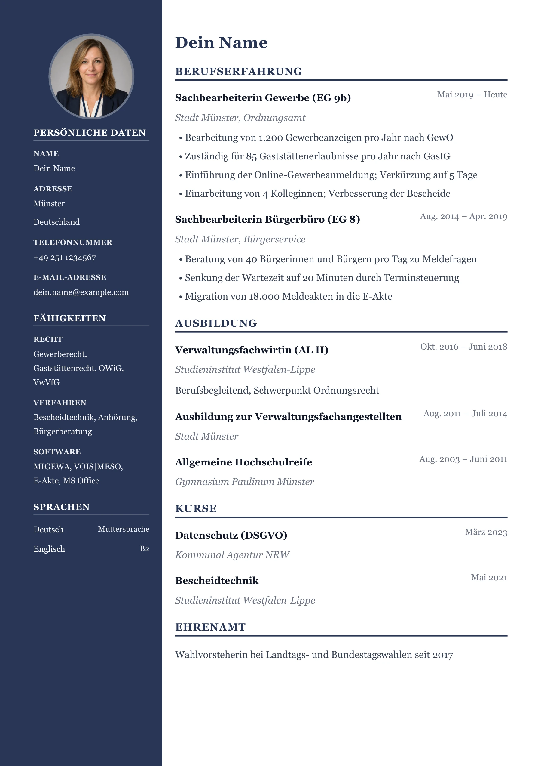 Öffentlicher Dienst allgemein · Professionell