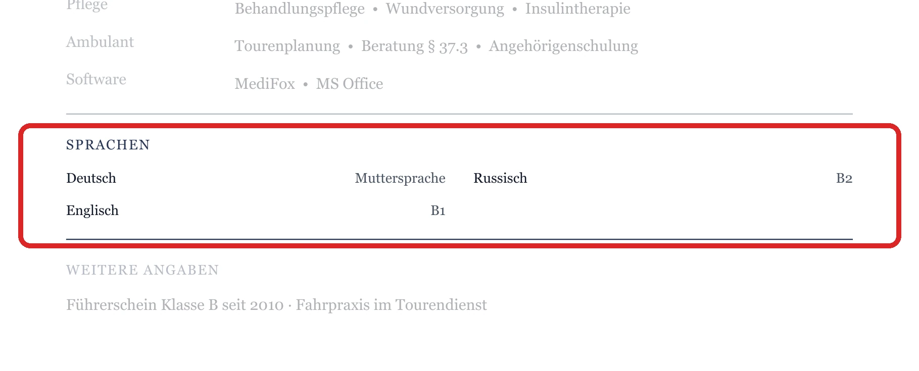 Sprachen im Muster – Ambulante & außerklinische Pflege