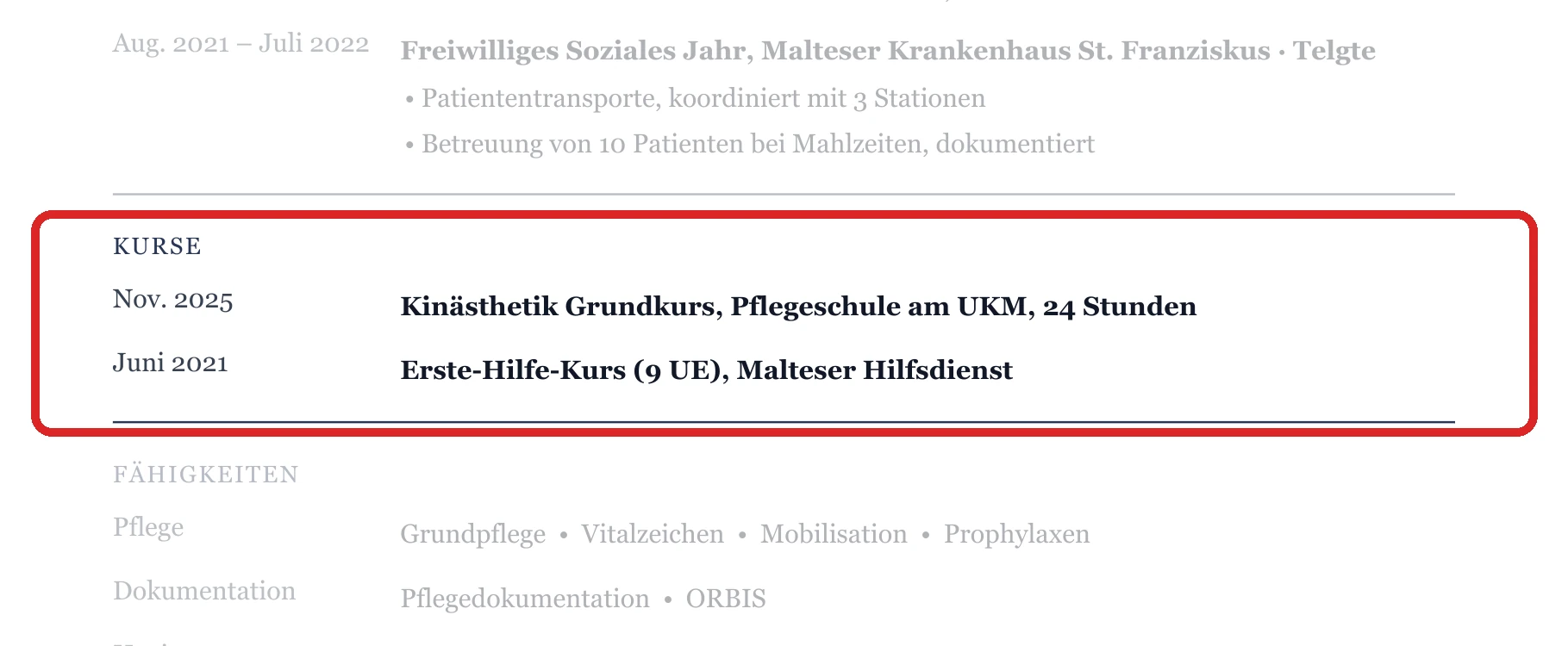 Weiterbildungen im Muster – Ausbildung & Berufseinstieg
