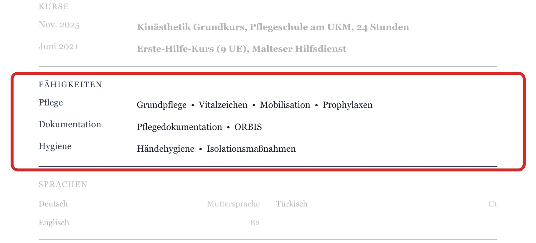 Kenntnisse im Muster – Ausbildung & Berufseinstieg