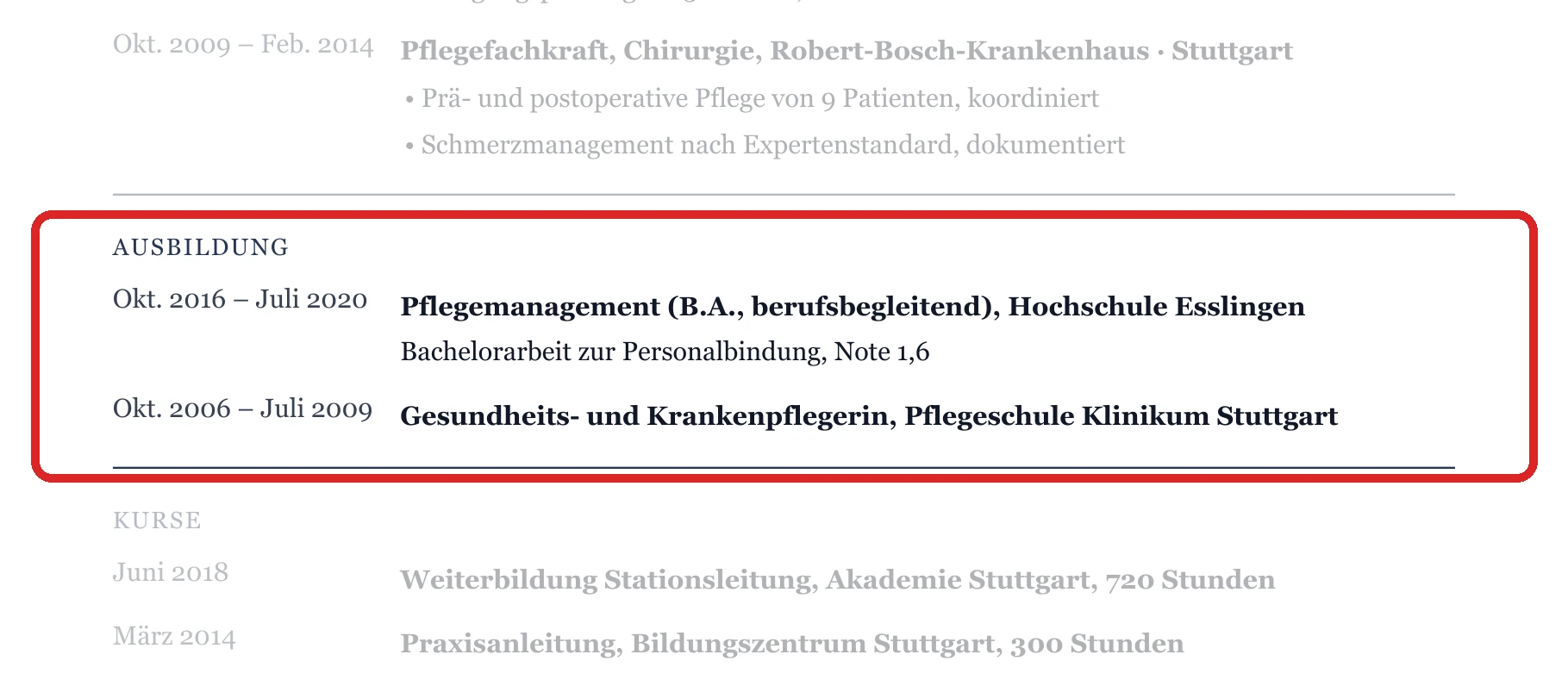 Ausbildung im Muster – Leitung & Praxisanleitung