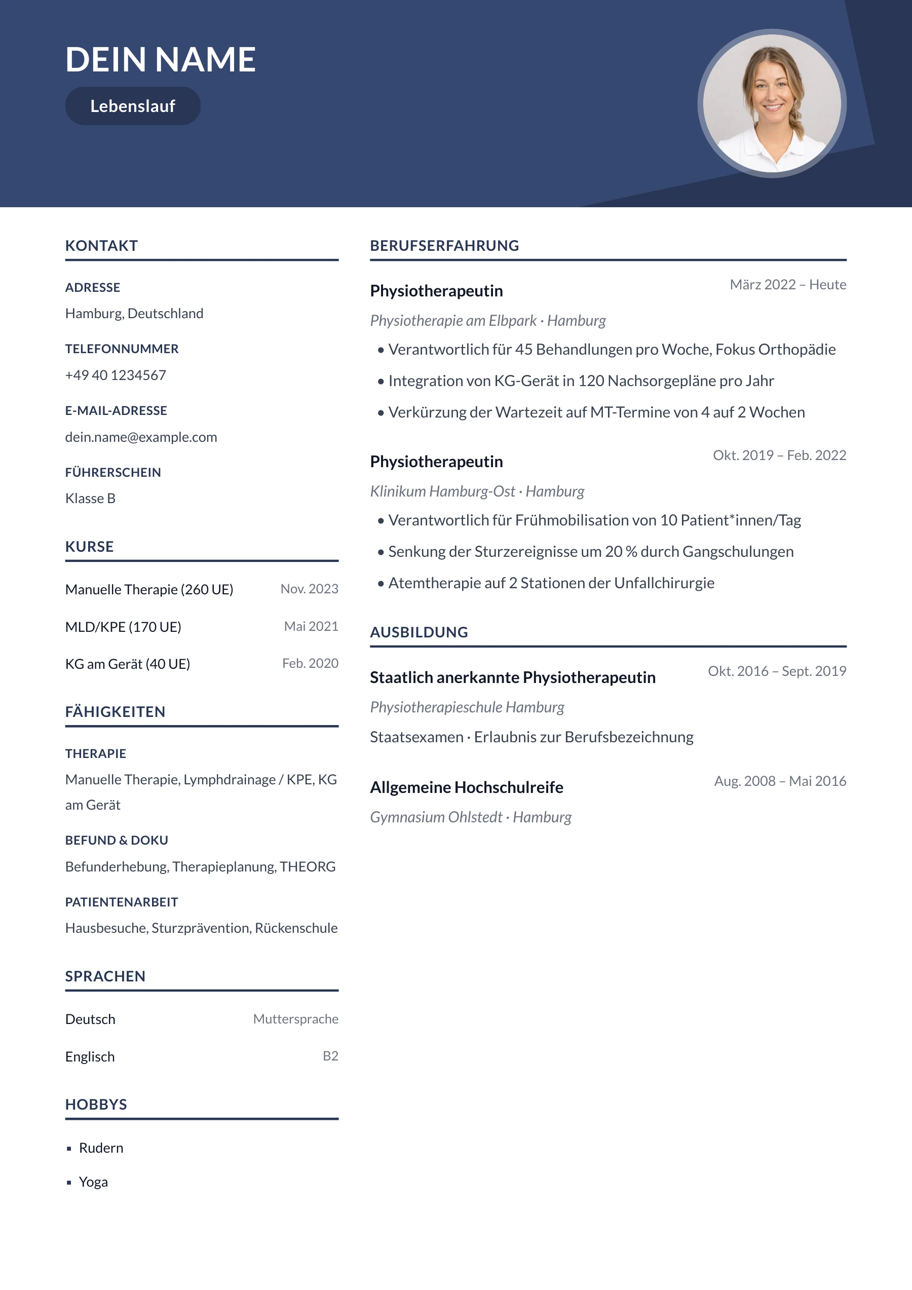 Physiotherapeut*in allgemein · Geometrisch