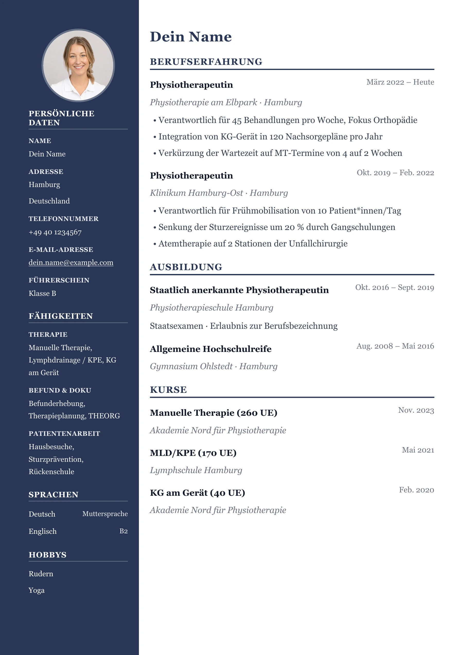 Physiotherapeut*in allgemein · Professionell