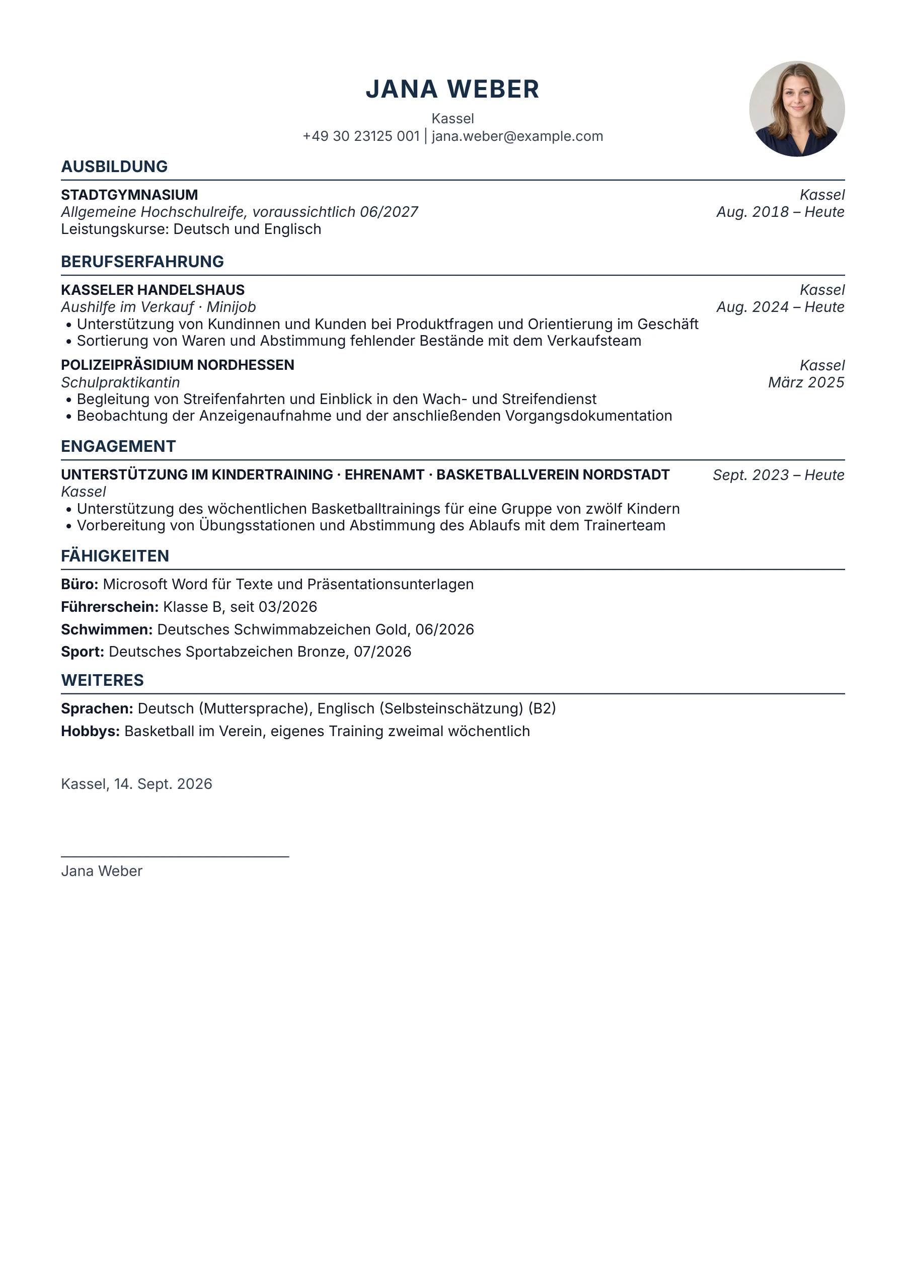 Schule → Polizei · Kompakt