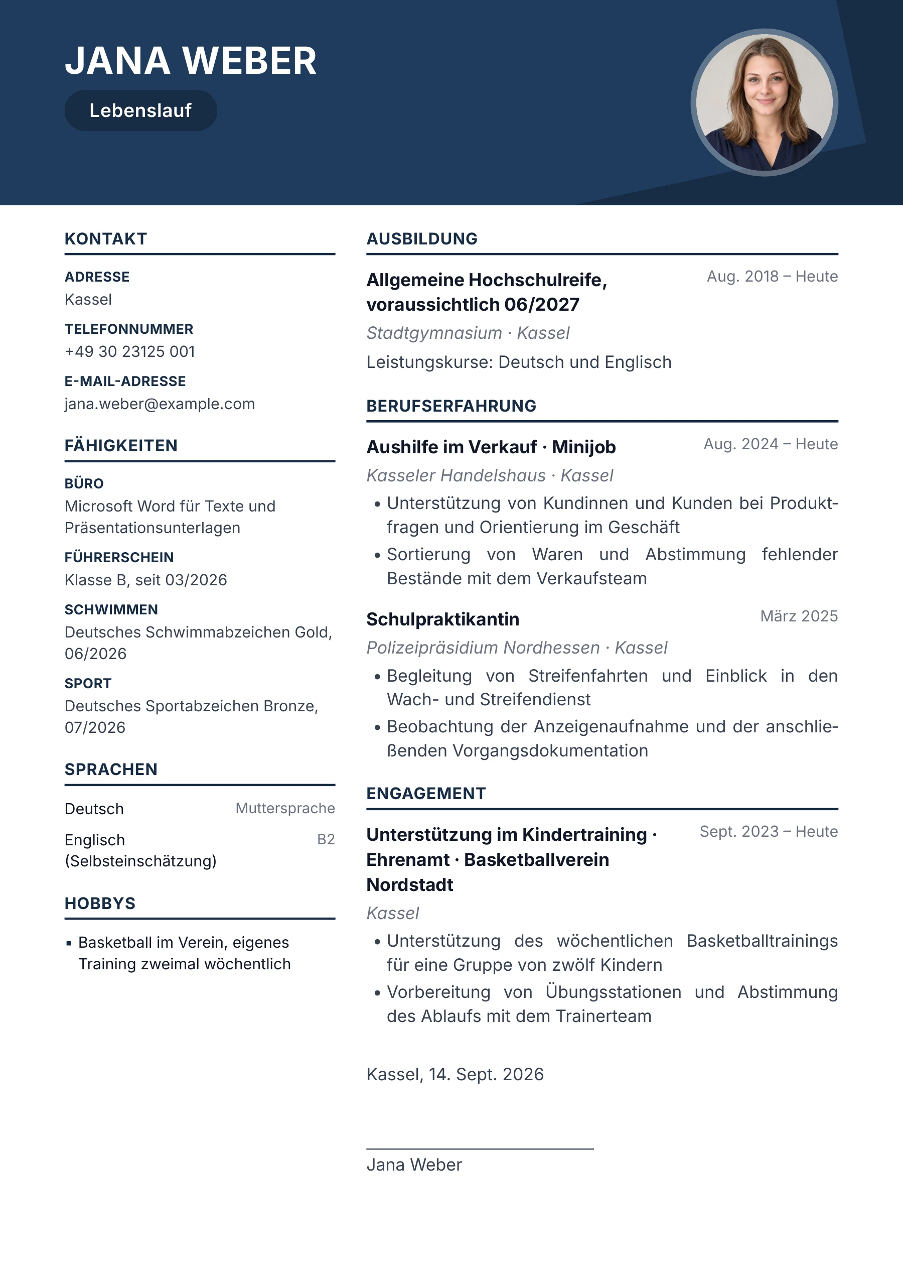 Schule → Polizei · Geometrisch