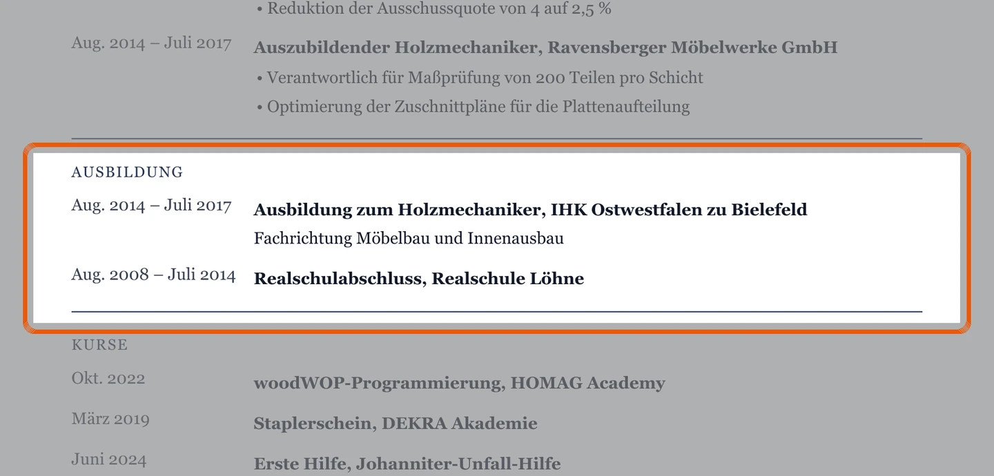 Ausbildung im Muster – Muster Industrie, CNC & Holzmechanik