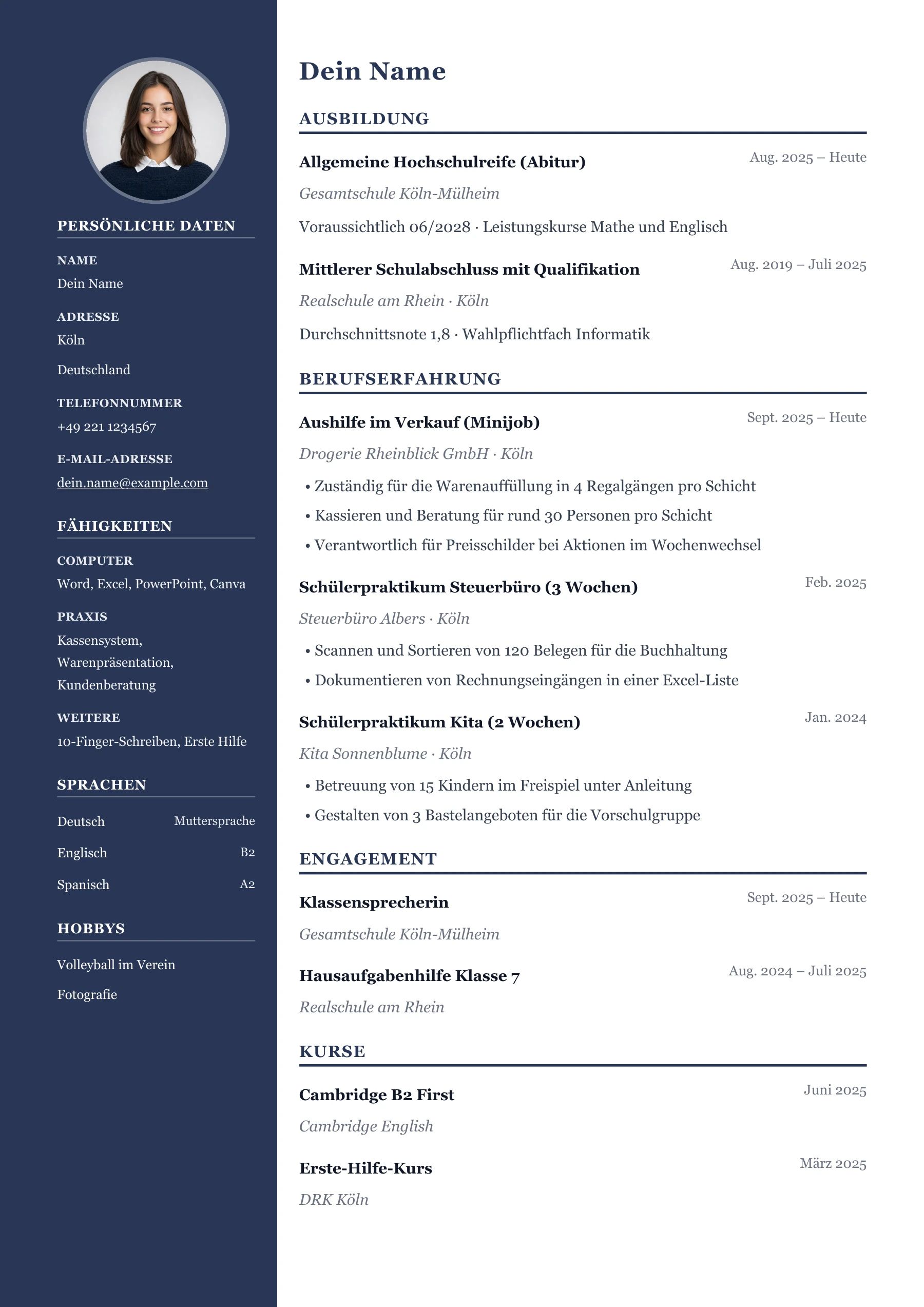 Schüler*in allgemein · Professionell