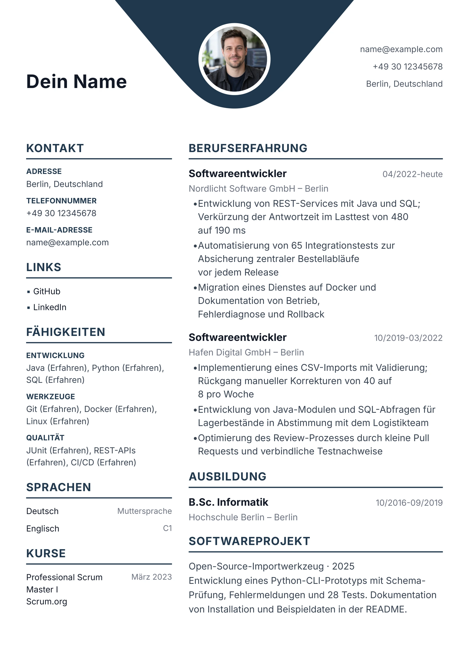 Softwareentwicklung allgemein · Geometrisch zentriert