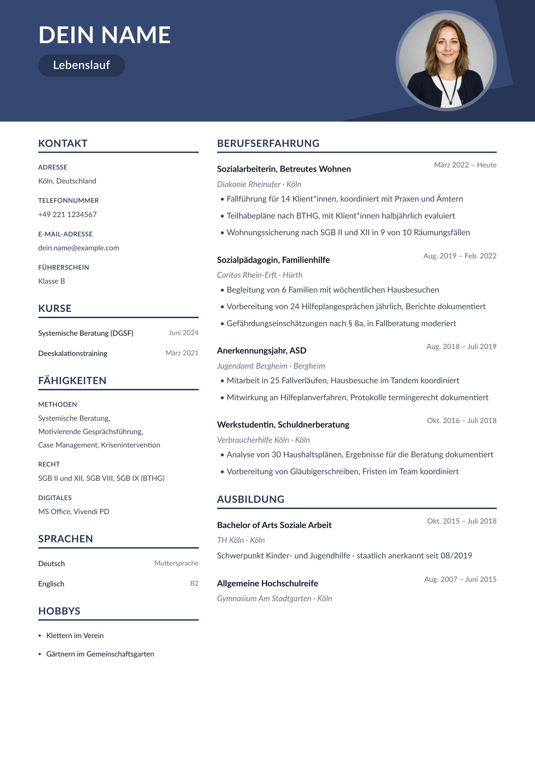 Sozialer Bereich allgemein · Geometrisch