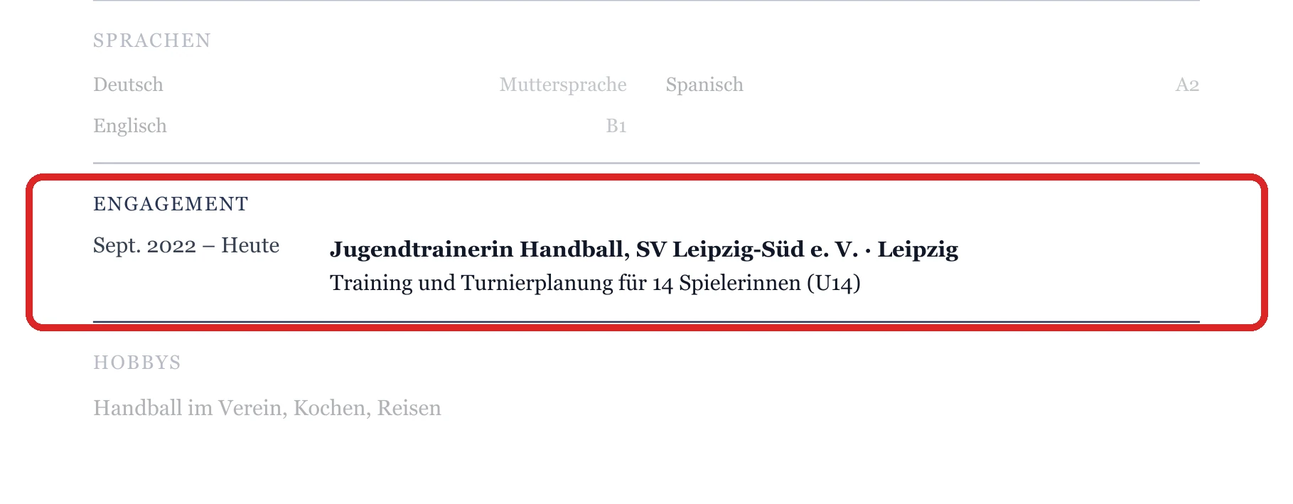 Engagement im Muster – Ausbildung & Berufseinstieg
