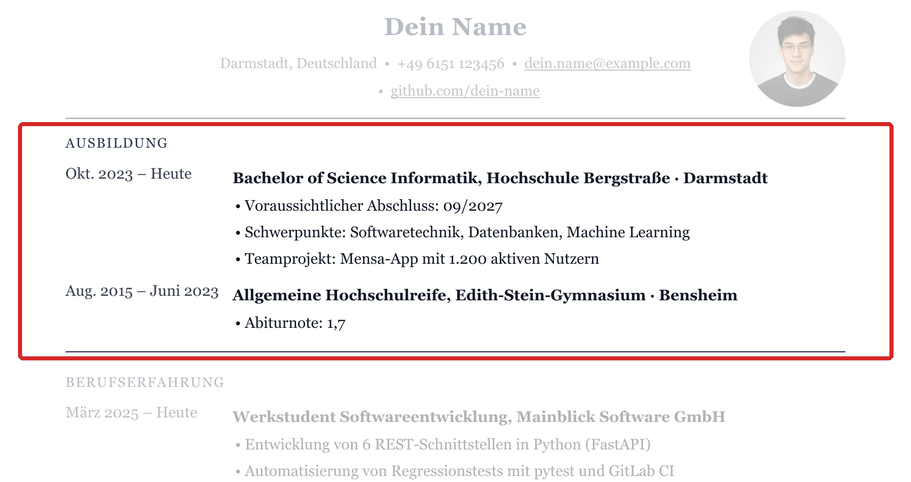 Studium im Muster – Muster Informatik & IT