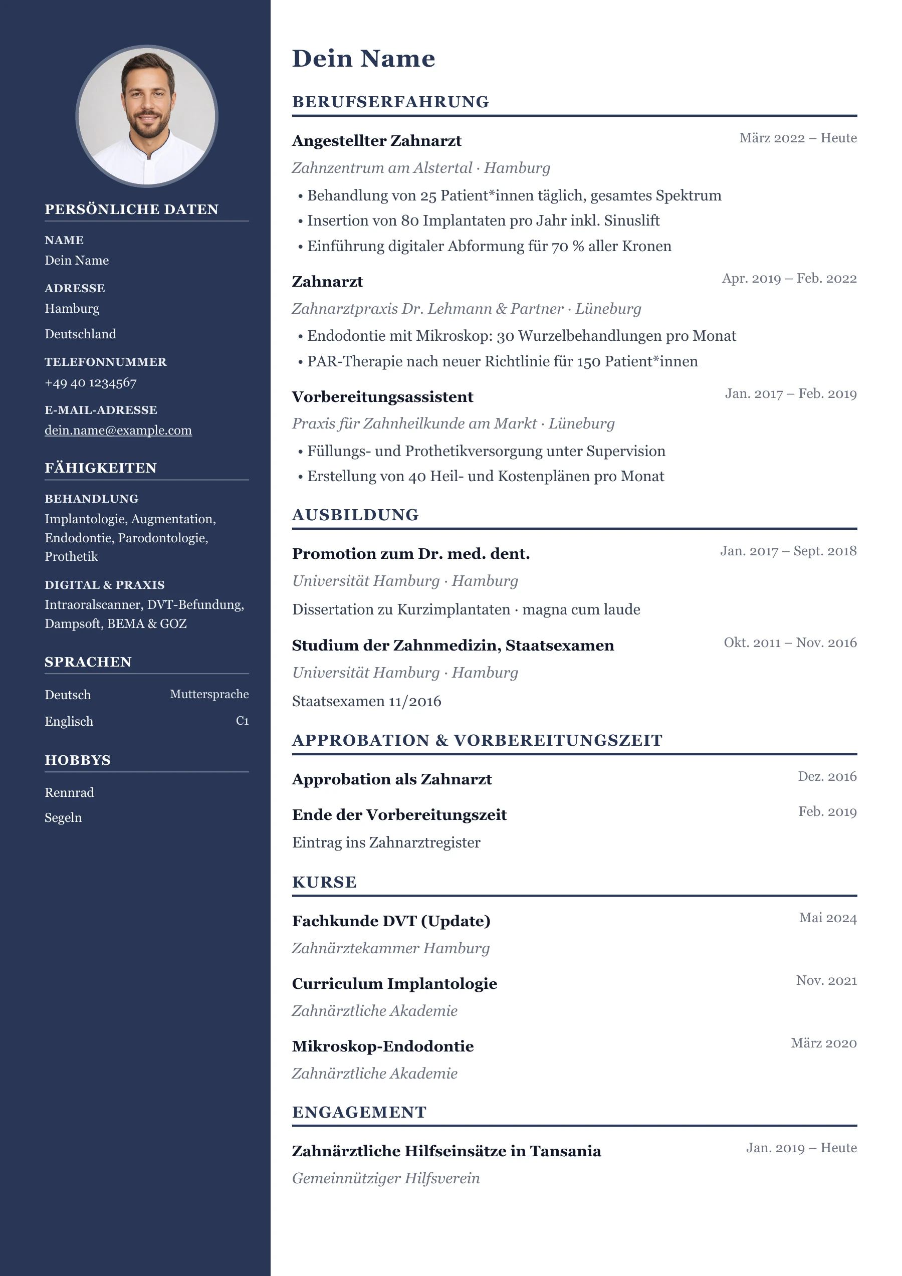 Zahnarzt*in allgemein · Professionell