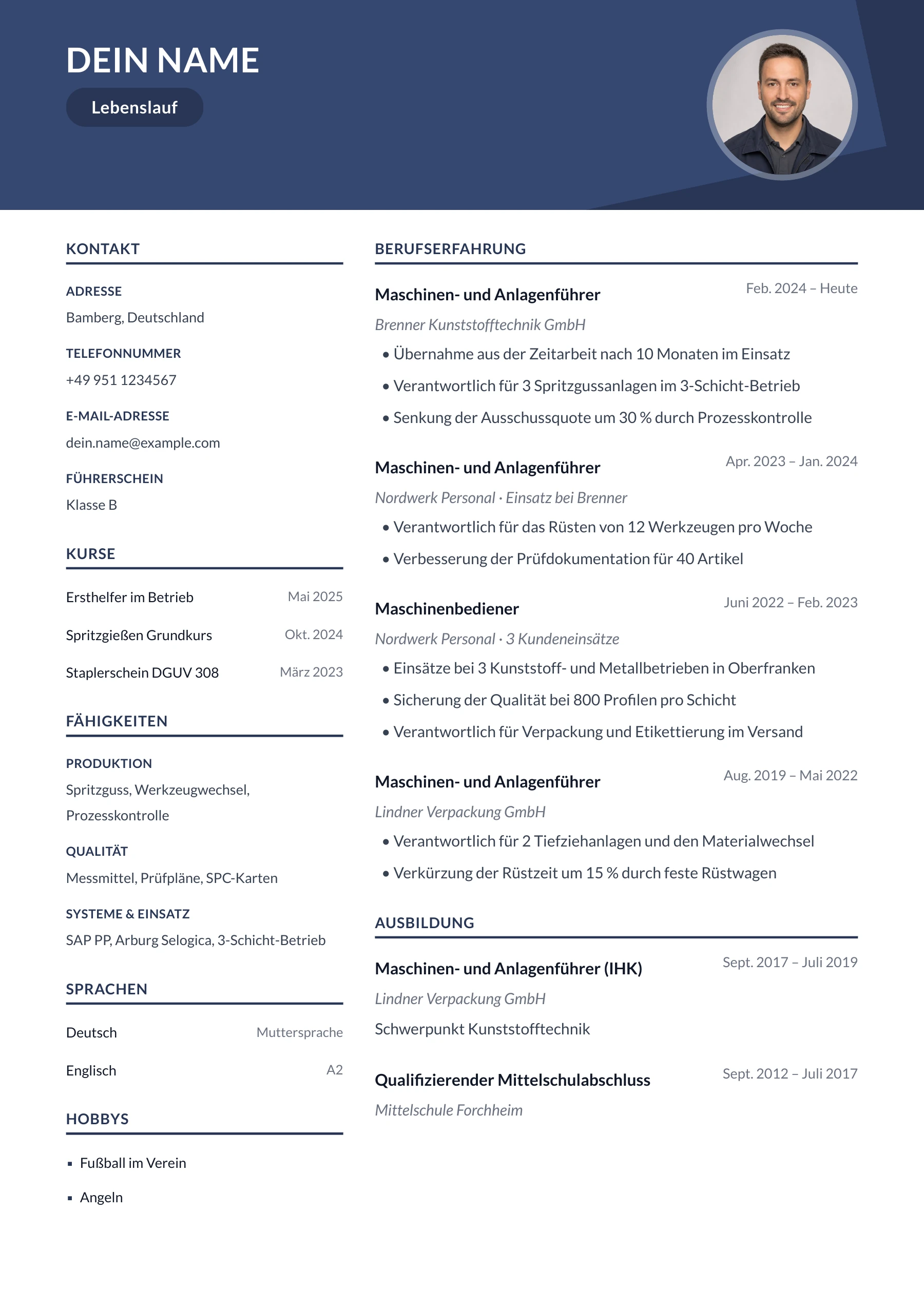 Zeitarbeit allgemein · Geometrisch